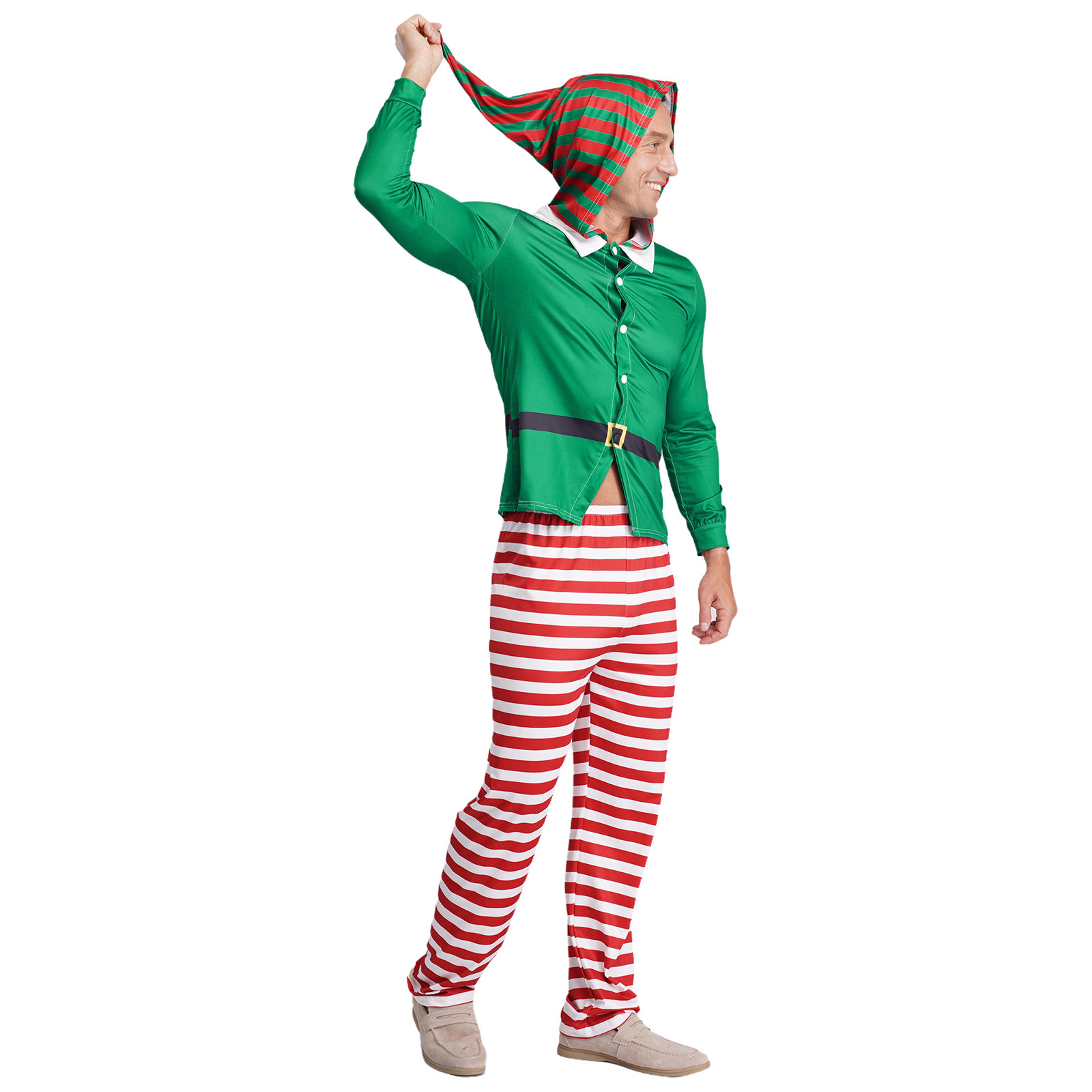 Mens Christmas Elf Pajamas Par - Elf Costume Christmas 리뷰 및 가격