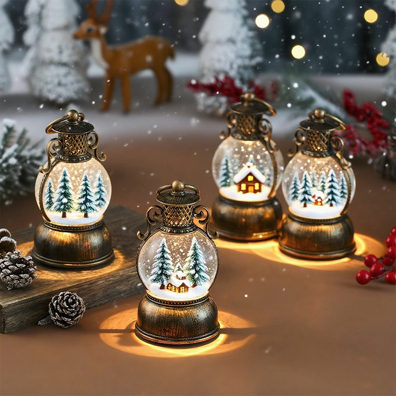 Vintage Style USB Powered Ligh - Snow Globe Musical 리뷰 및 가격