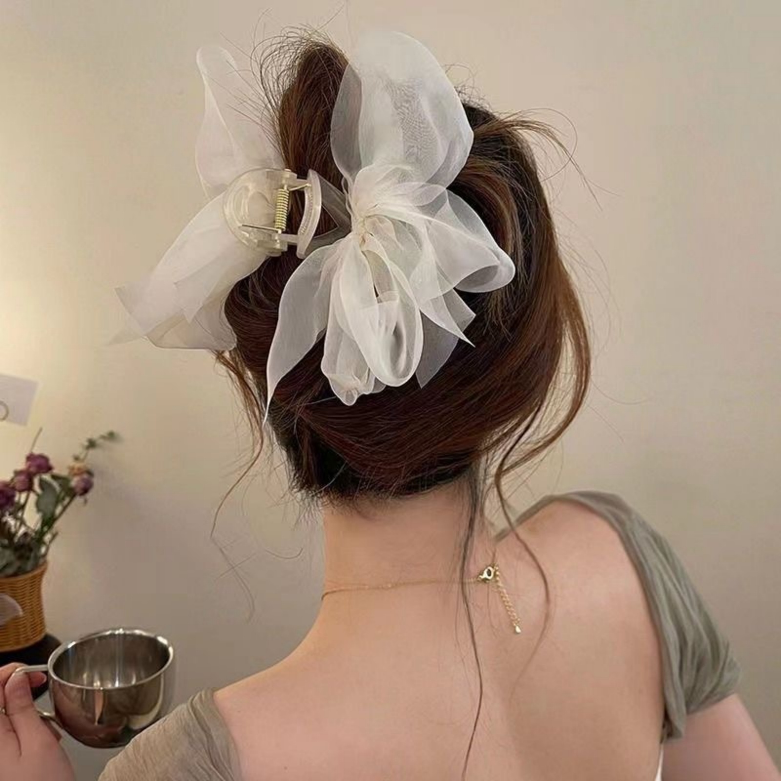 1PCFashion Mesh Tulle Large Bo - Ribbon Bow Gift 리뷰 및 가격