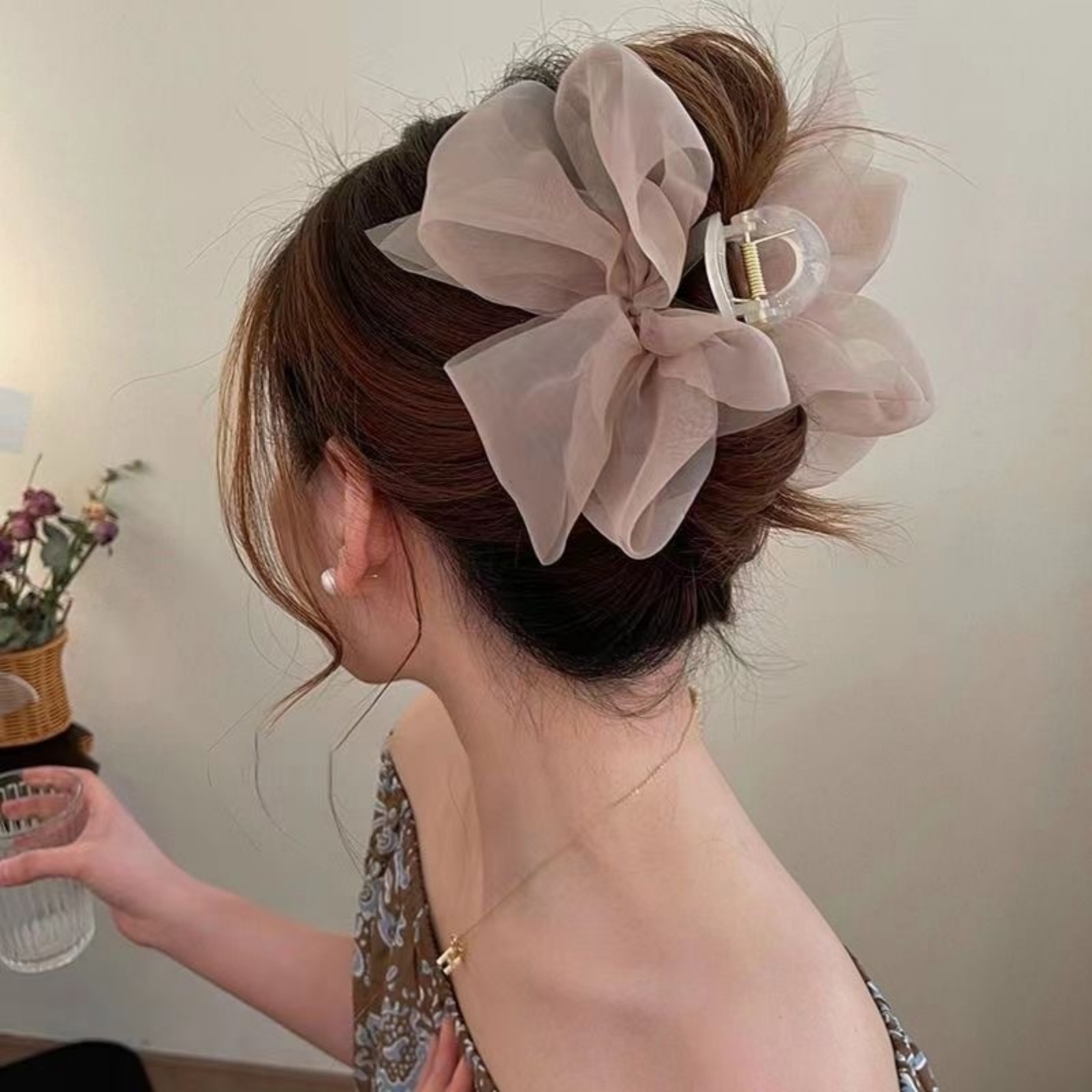 1PCFashion Mesh Tulle Large Bo - Ribbon Bow Gift 리뷰 및 가격