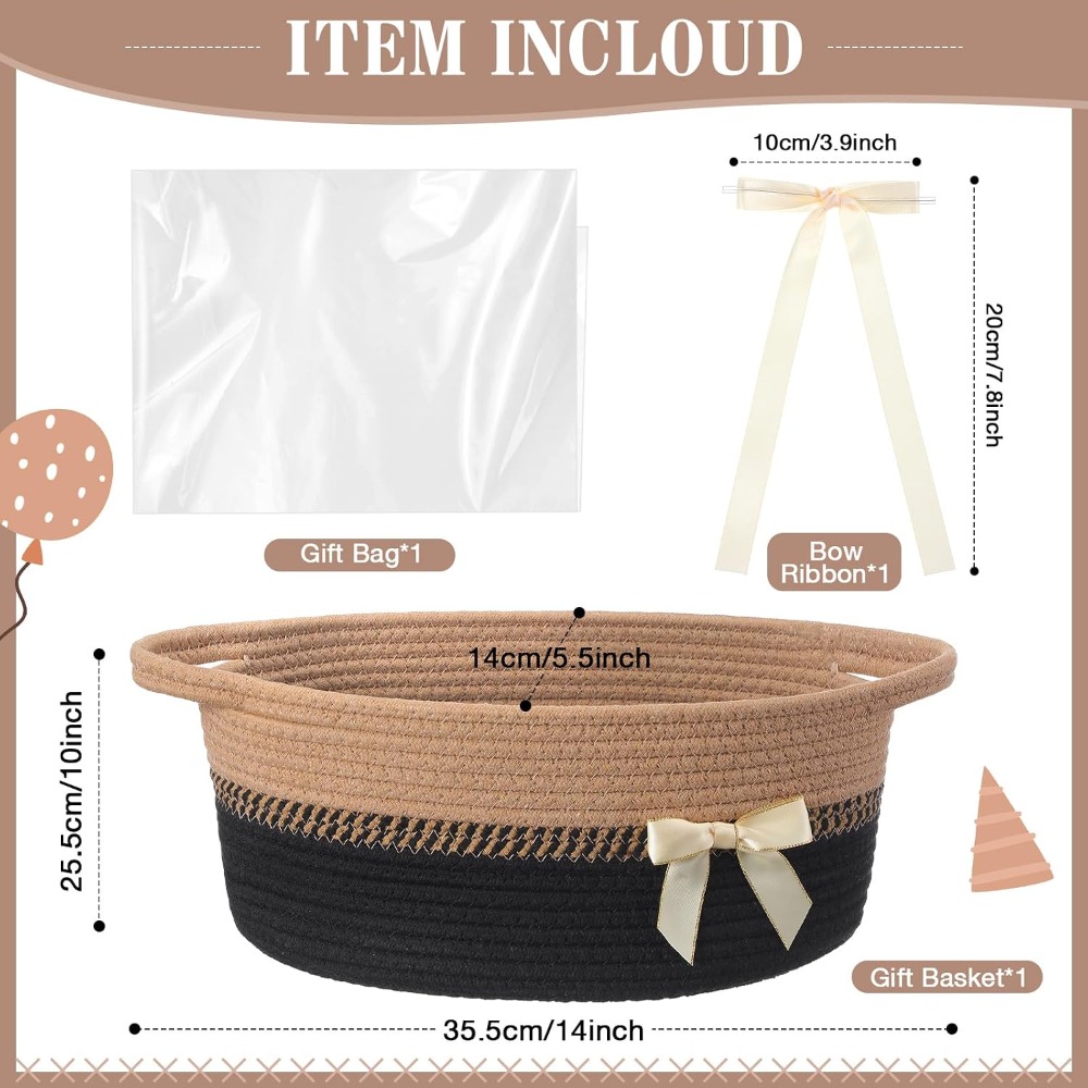 Woven Basket for Gift Empty wi - Gift Box Wrap Set 리뷰 및 가격