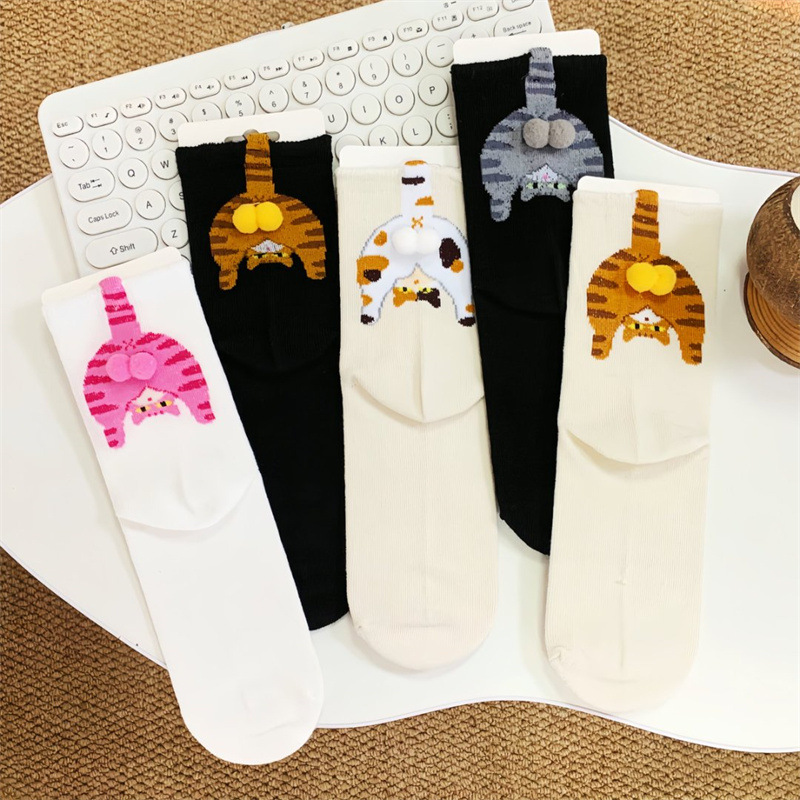 Couple Cat Egg Socks 3D Funny  - Christmas Stocking Hanging 리뷰 및 가격