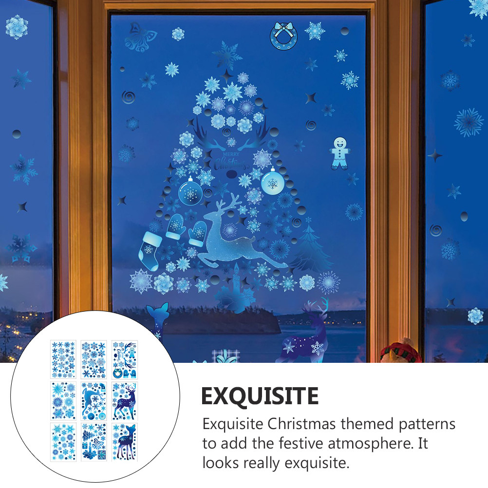 9 Sheets Christmas Window Deca - Snowflake Window Decal 리뷰 및 가격