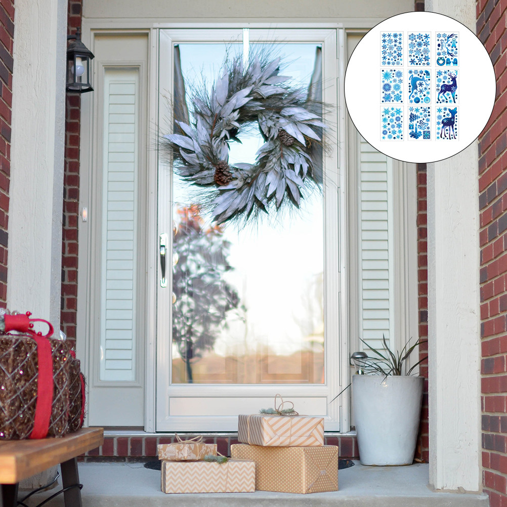 9 Sheets Christmas Window Deca - Snowflake Window Decal 리뷰 및 가격