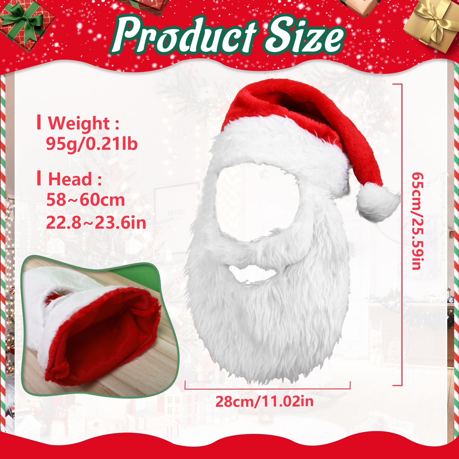 New Adults Ball Plush Christma - Santa Hat Plush 리뷰 및 가격