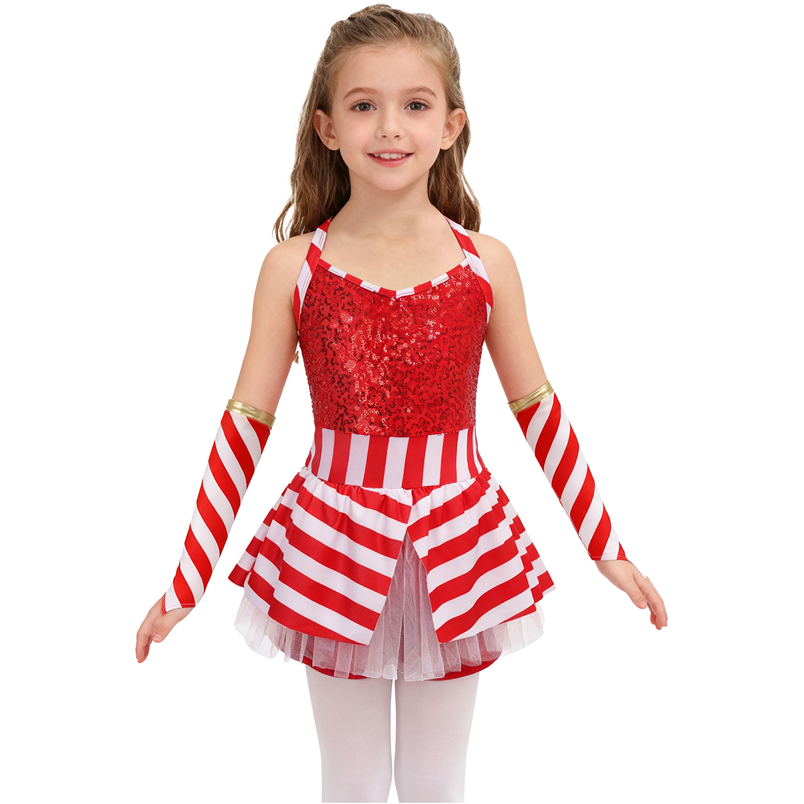 Girls Christmas Candy Cane Dan - Elf Costume Christmas 리뷰 및 가격