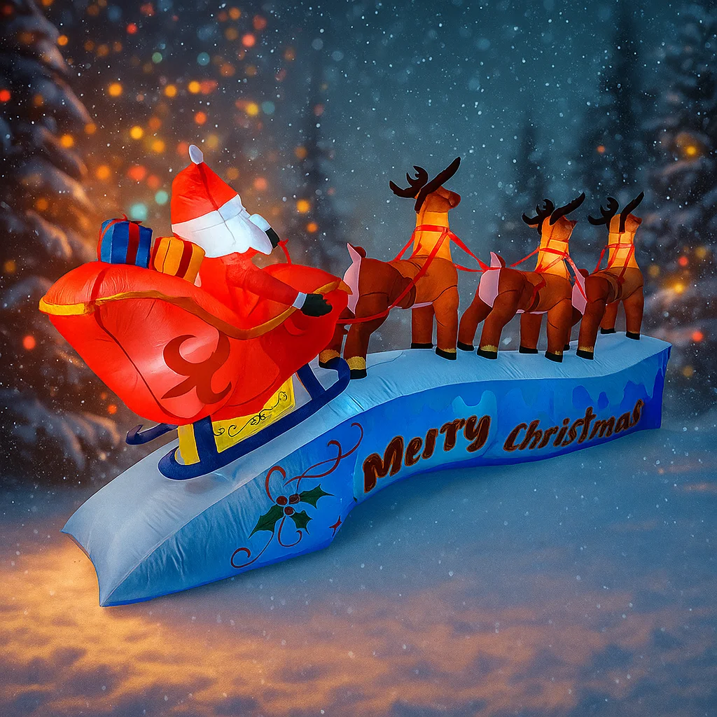 11.8FT Santa Claus Reindeer Sl - Christmas Lights Outdoor 리뷰 및 가격