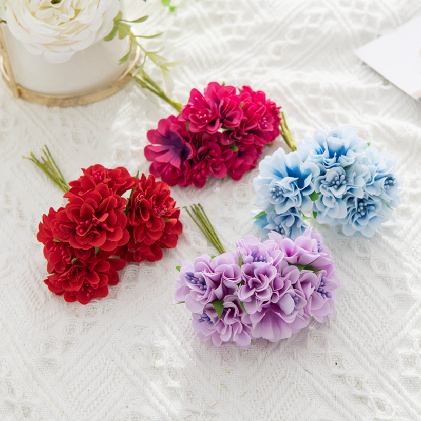 18Pcs Artificial Flowers Stame - Christmas Wreath Fake 리뷰 및 가격