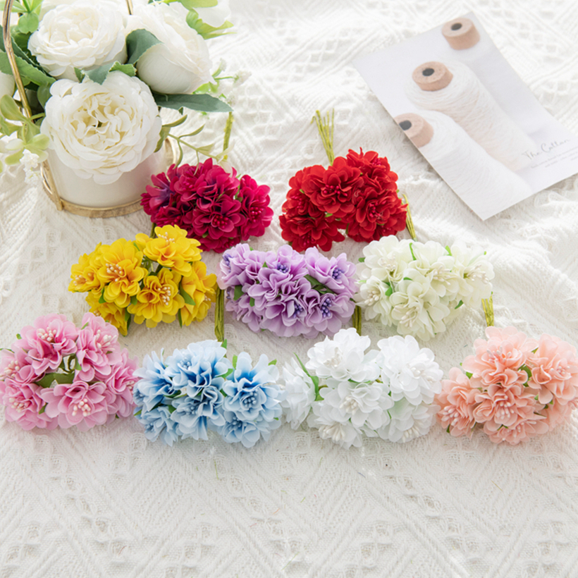 18Pcs Artificial Flowers Stame - Christmas Wreath Fake 리뷰 및 가격