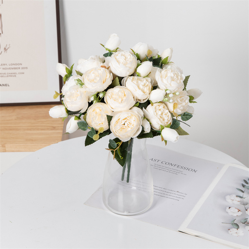 Artificial Flowers Fake Silk W - Christmas Wreath Fake 리뷰 및 가격
