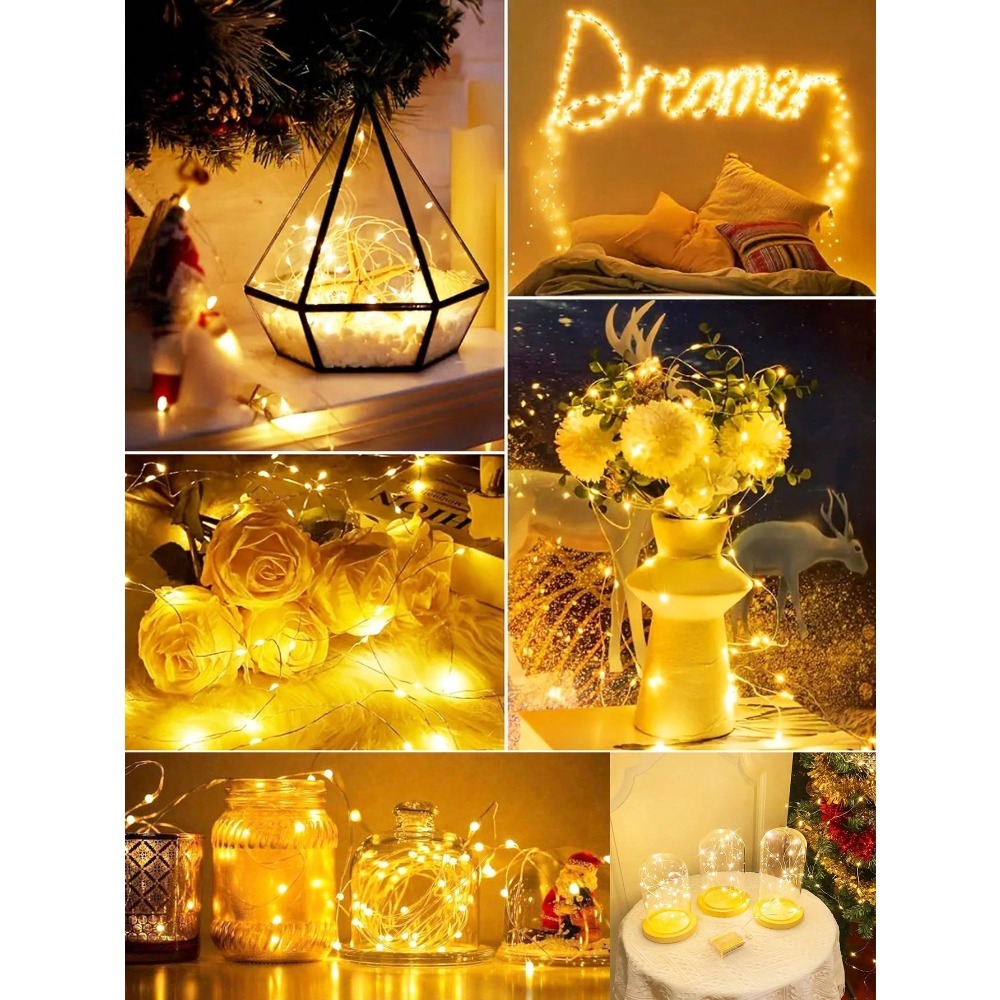 1pc Warm White LED Copper Wire - Led Fairy String Lights 리뷰 및 가격