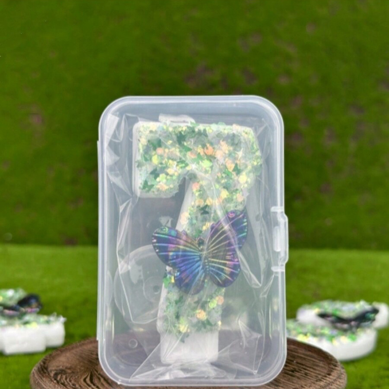 1Pc Green Sequins Number 0-9 B - Holiday Candle Set 리뷰 및 가격