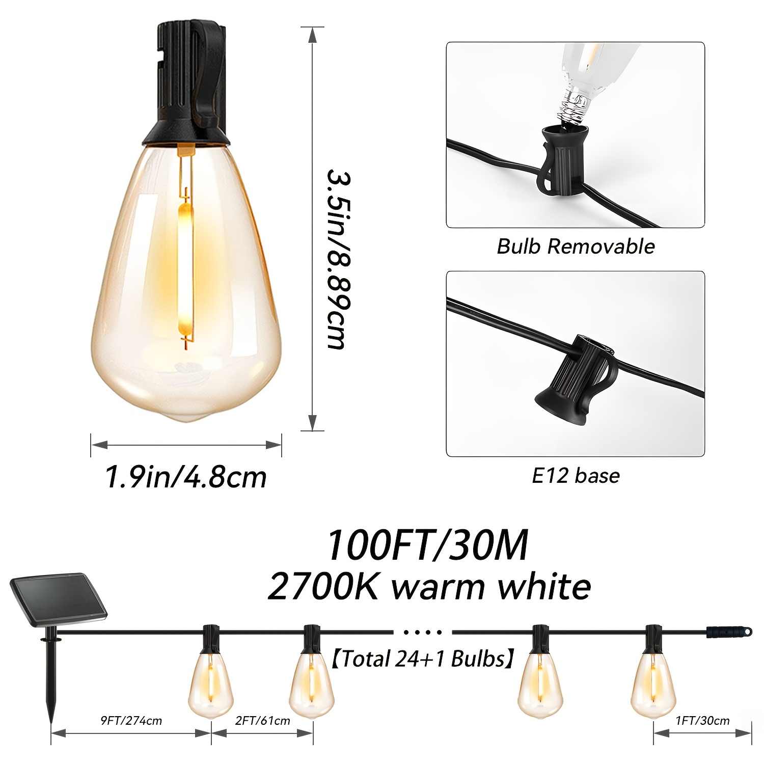 Solar Lights Outdoor, 100ft Pa - Christmas Lights Outdoor 리뷰 및 가격