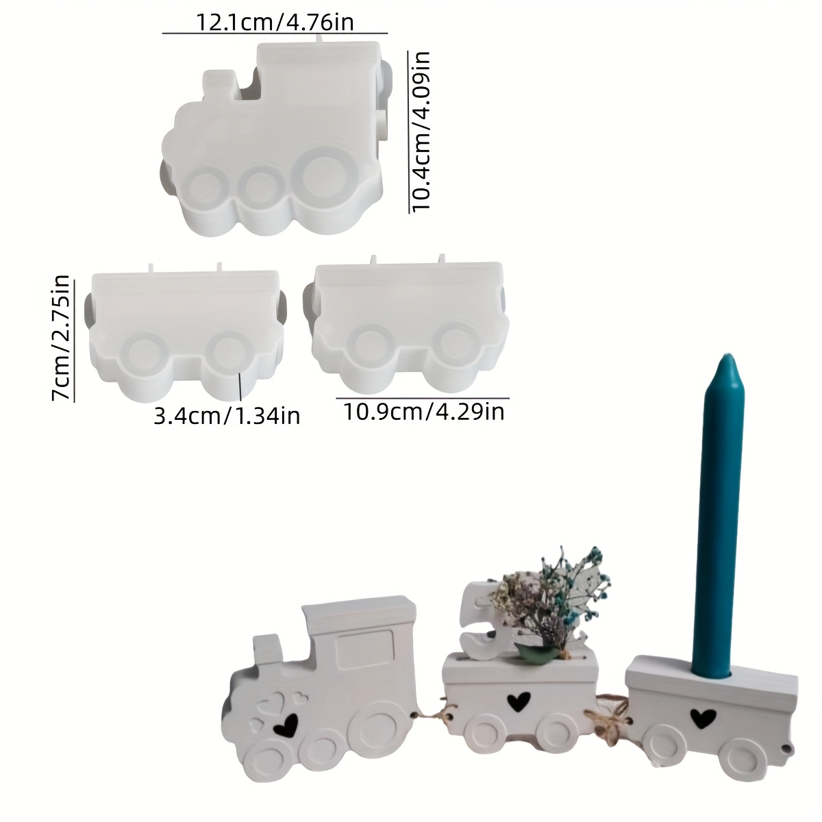 Train Set Resin Silicone Molds - Holiday Candle Set 리뷰 및 가격