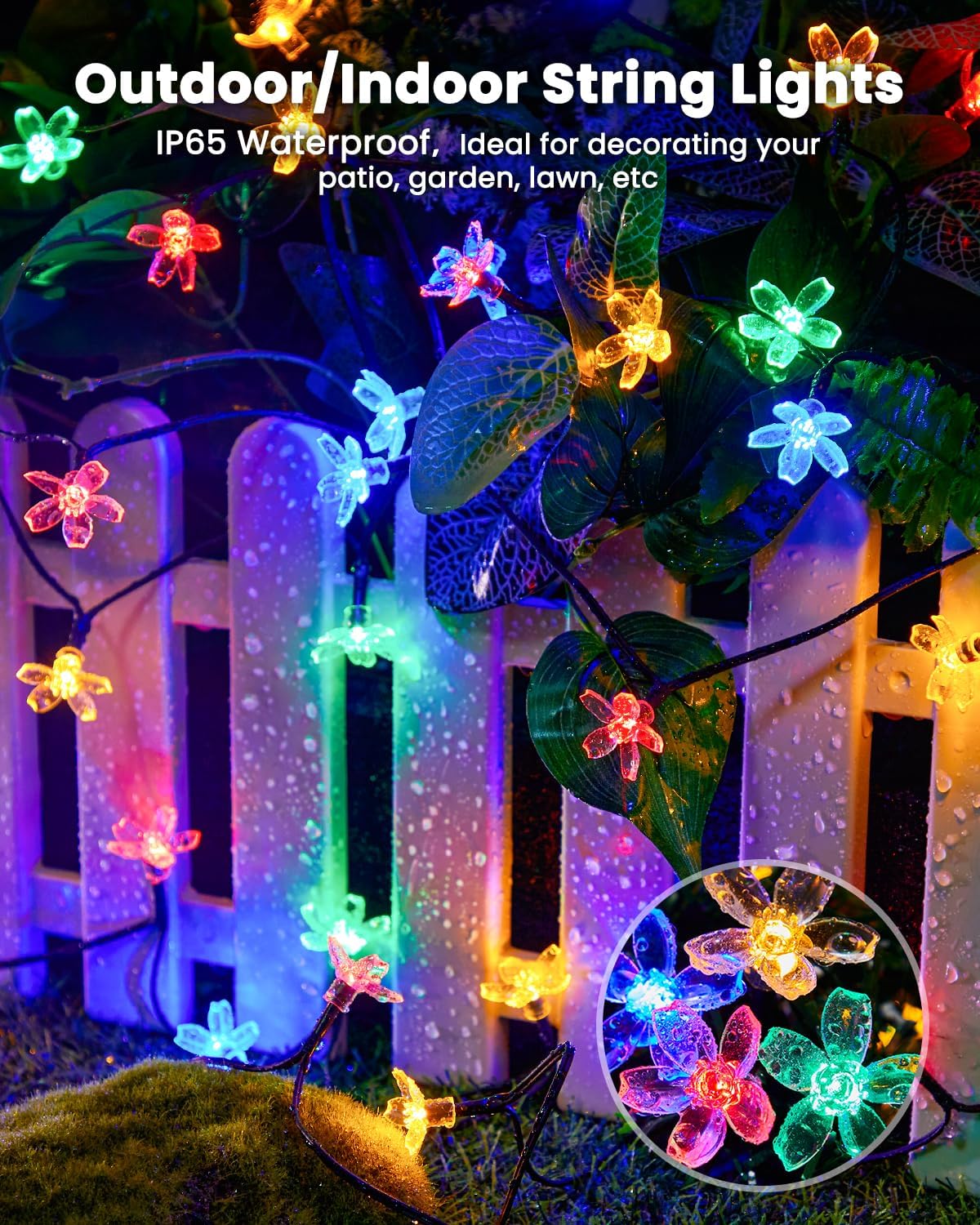 60 LED Flower Solar String Lig - Christmas Lights Outdoor 리뷰 및 가격