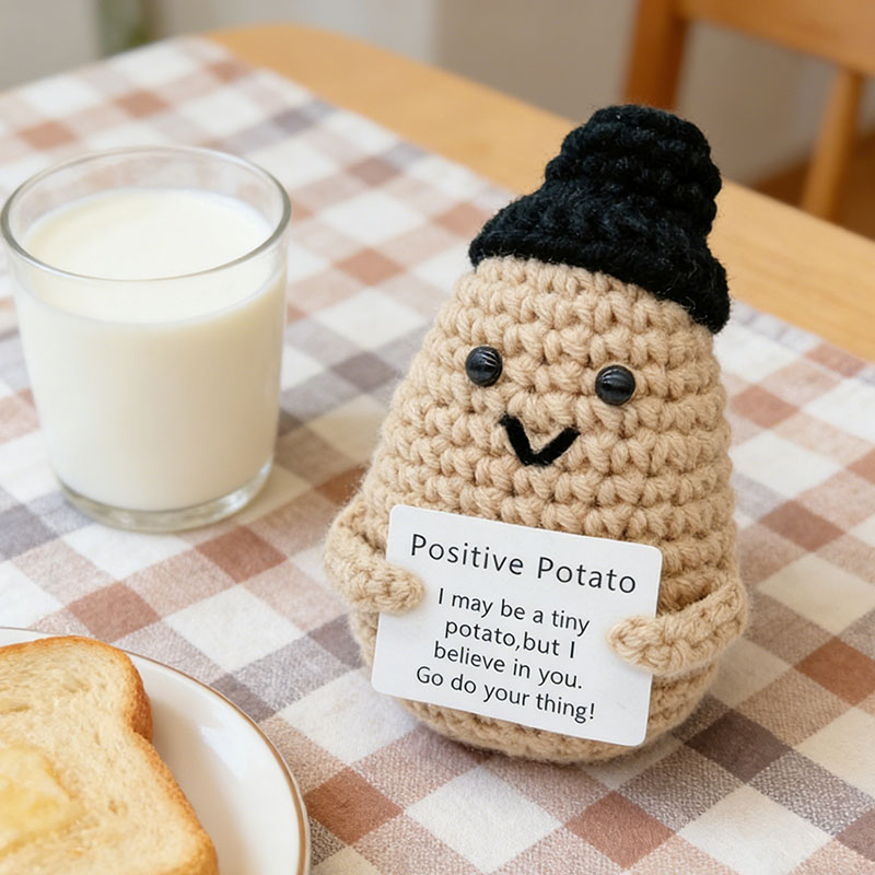 Cute Positive Potato Crochet D - Santa Hat Plush 리뷰 및 가격