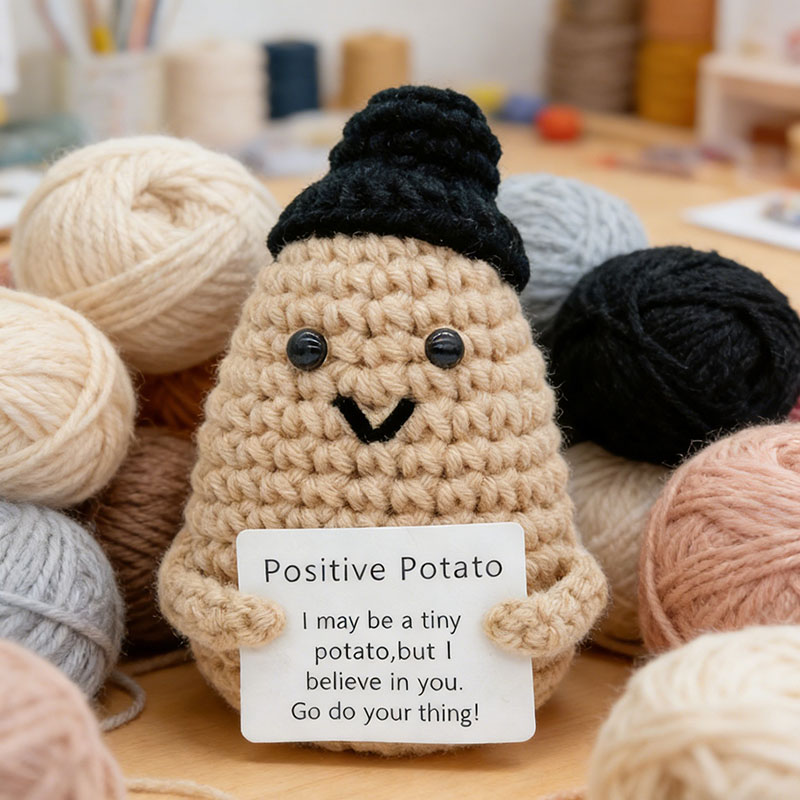 Cute Positive Potato Crochet D - Santa Hat Plush 리뷰 및 가격