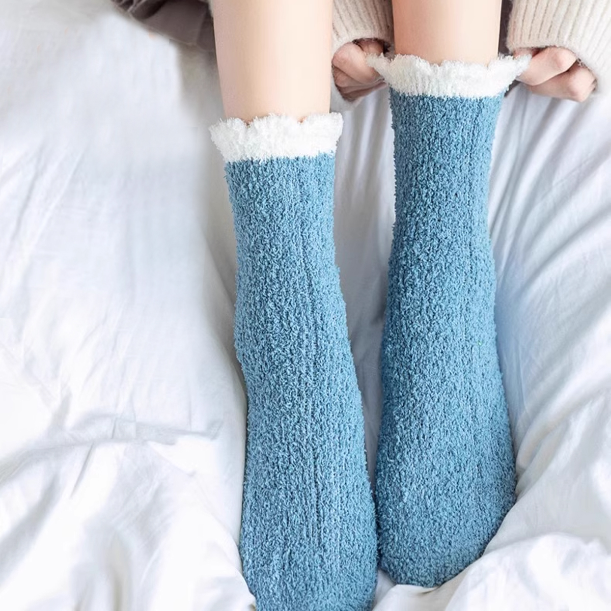 6/12 Pairs of Fuzzy Socks Soft - Christmas Stocking Hanging 리뷰 및 가격