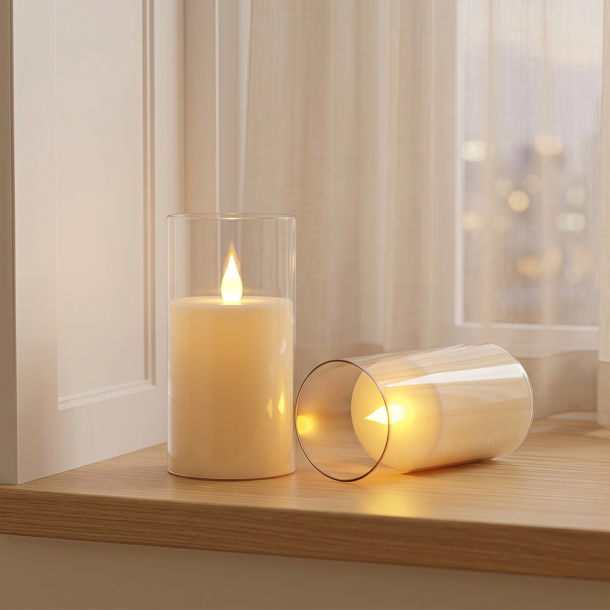 3-Piece LED Flame-Free Candle  - Holiday Candle Set 리뷰 및 가격