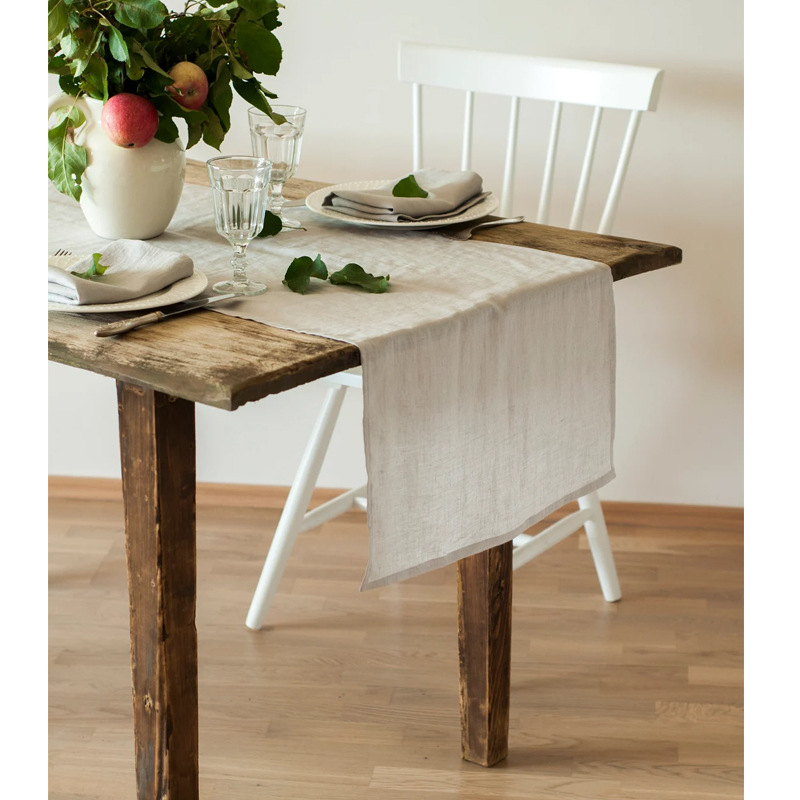 100% Linen Stone Washed Table  - Christmas Table Runner 리뷰 및 가격