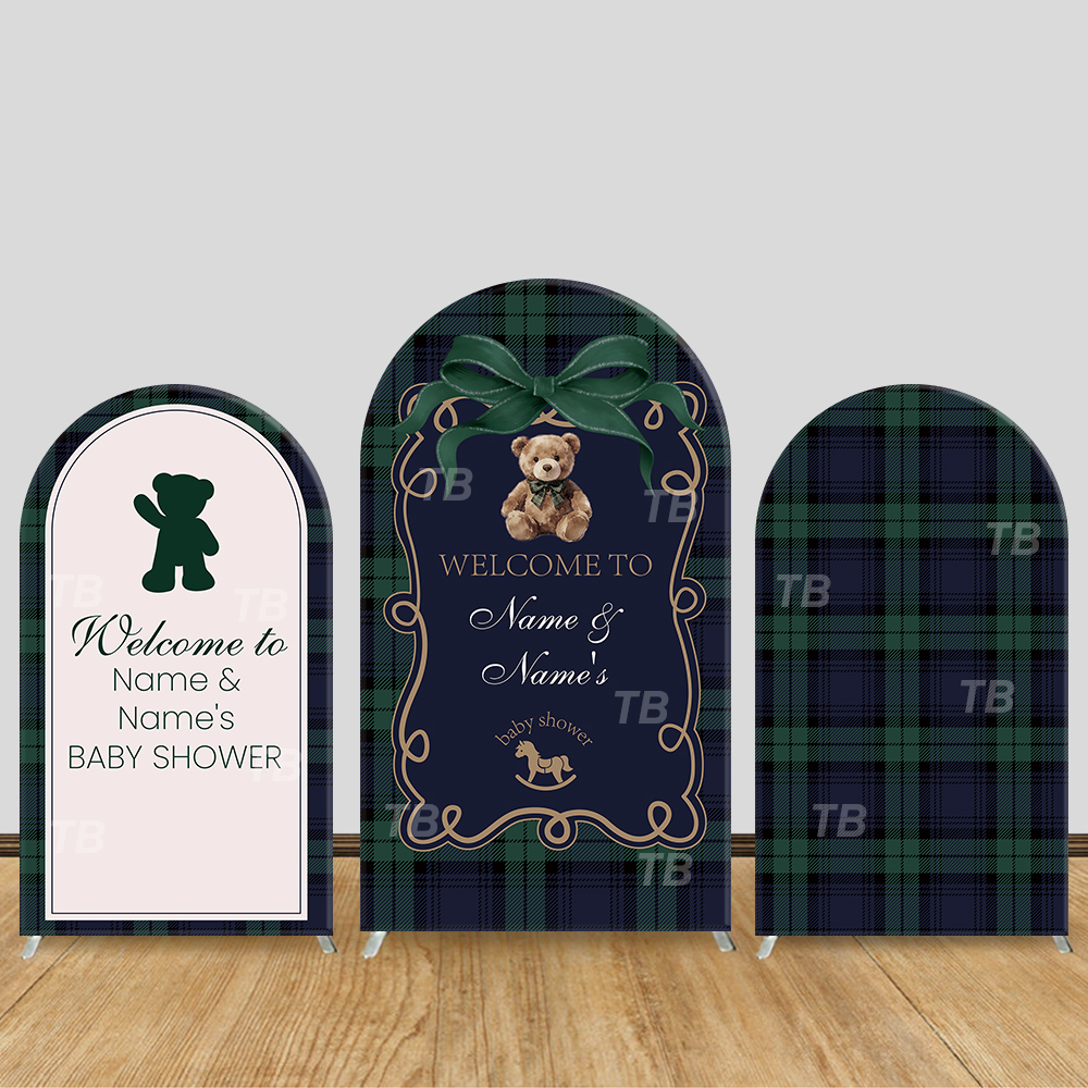 Teddy Bear Plaid Theme Arch Ba - Christmas Throw Blanket 리뷰 및 가격