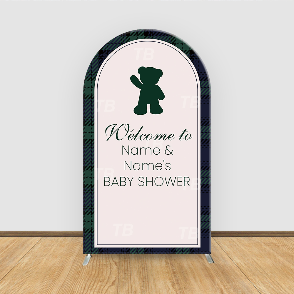 Teddy Bear Plaid Theme Arch Ba - Christmas Throw Blanket 리뷰 및 가격