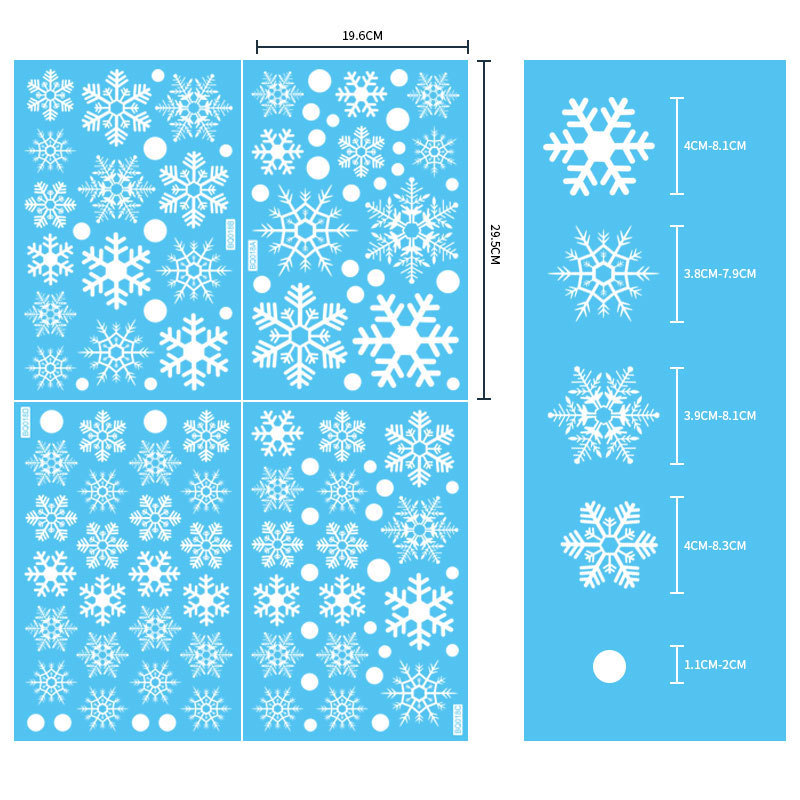 Removable Christmas PVC Static - Snowflake Window Decal 리뷰 및 가격