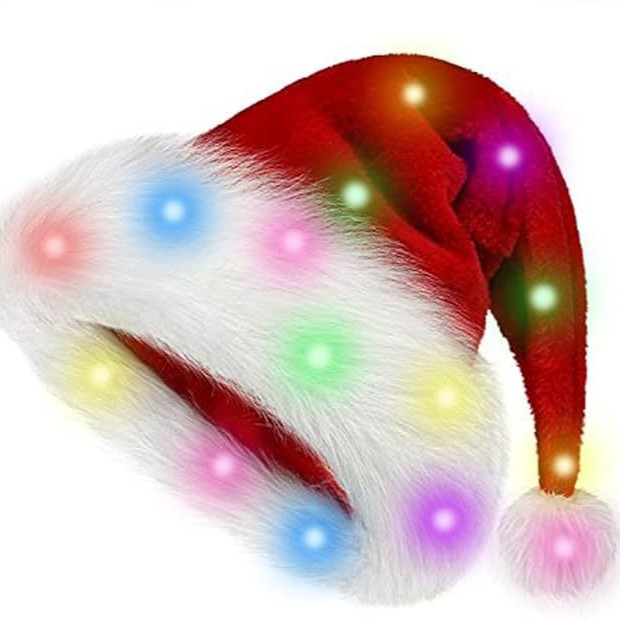 Christmas hat LED light plush  - Santa Hat Plush 리뷰 및 가격