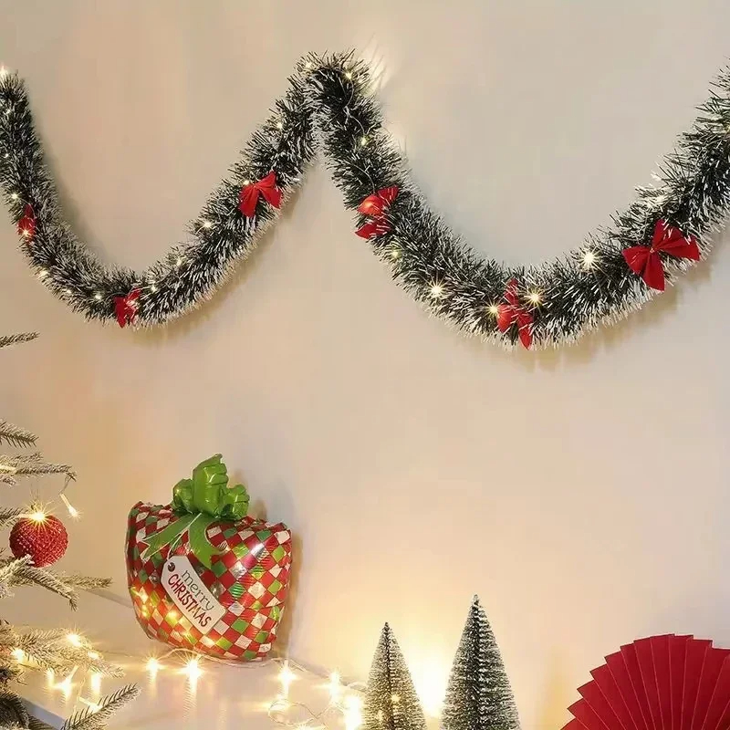 Christmas Tinsel Garland Artif - Tinsel Garland Decoration 리뷰 및 가격