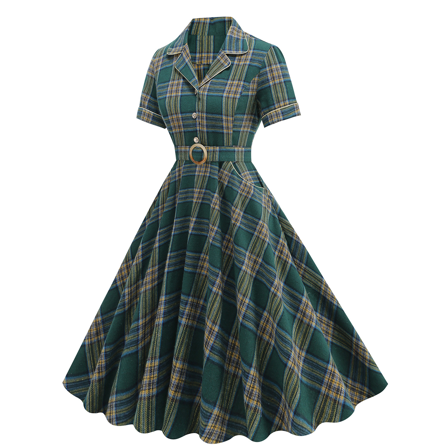 1950s Vintage Plaid Notched Co - Christmas Throw Blanket 리뷰 및 가격