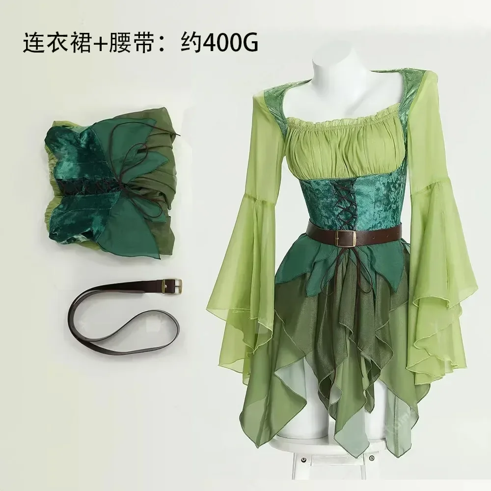 Women's Elf Medieval Green Fai - Elf Costume Christmas 리뷰 및 가격