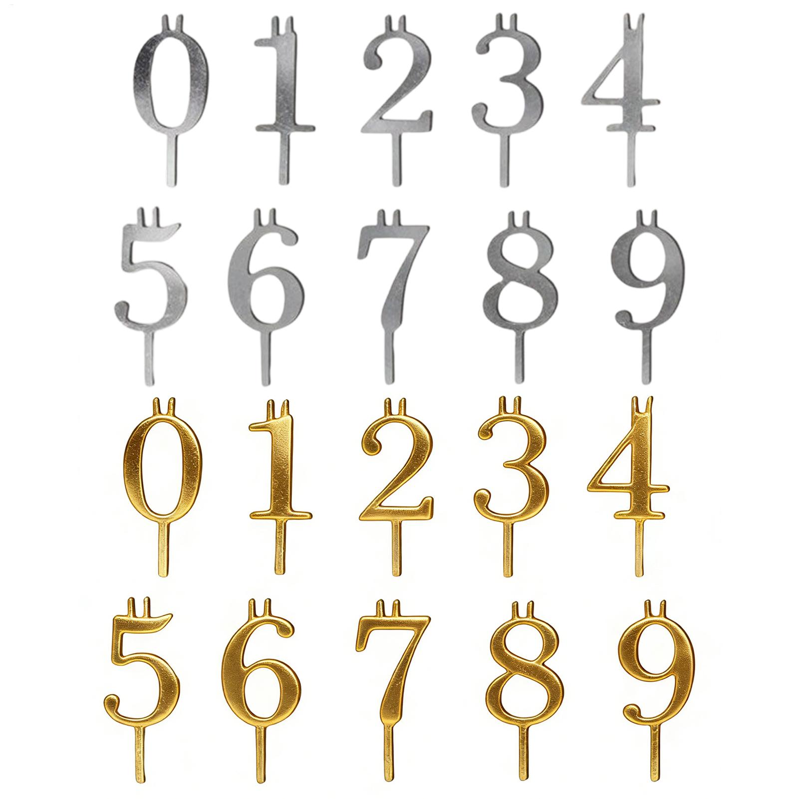 10pcs 0-9 Number Cake Toppers  - Holiday Candle Set 리뷰 및 가격